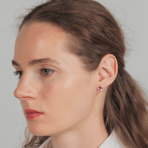 Пусеты Fiore Luna  Pink, SWE2127/2 P S фото 2